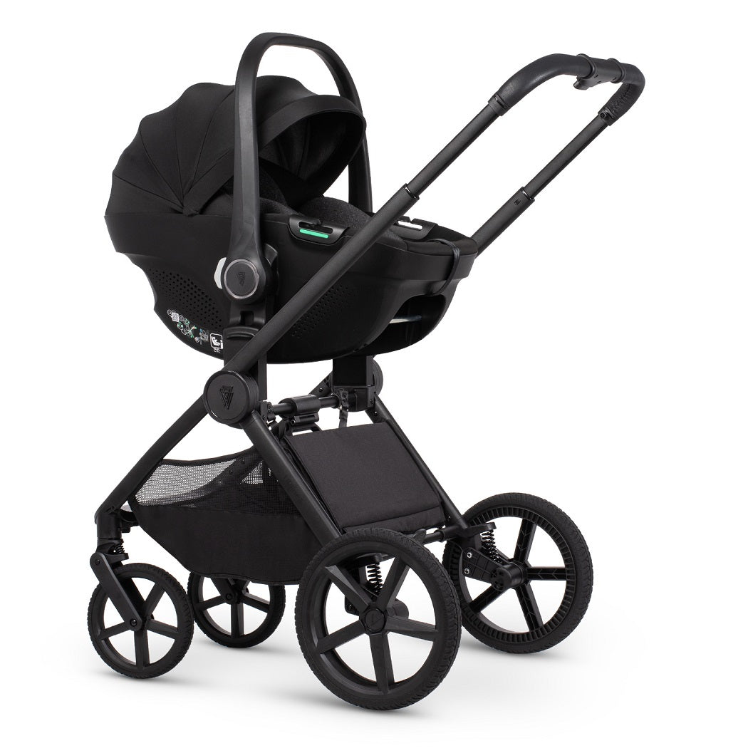 Venicci Upline 3 Chassis - Onyx - with Tiago i-Size Car Seat in Black