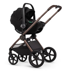 Venicci Upline 3 Chassis - Sand - with Tiago i-Size Car Seat in Black