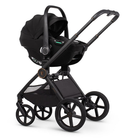 Venicci Upline 3 Chassis - Truffle - with Tiago i-Size Car Seat in Black