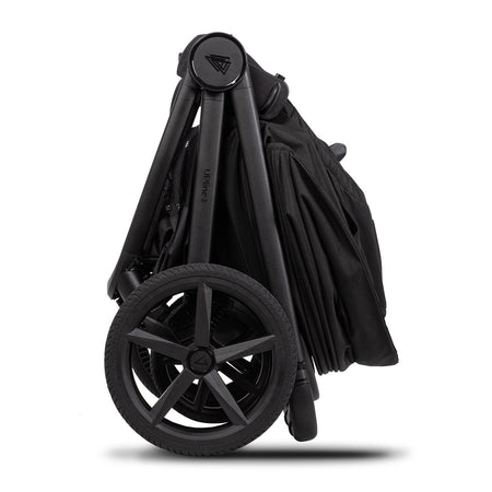 Venicci Upline 3 Pushchair - Onyx - side view, folded