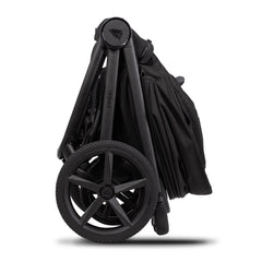 Venicci Upline 3 Pushchair - Onyx - side view, folded