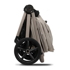 Venicci Upline 3 Pushchair - Pebble - side view, folded
