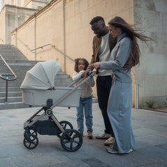 Venicci Upline 3 Pram - Pebble - lifestyle image