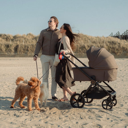 Venicci Upline 3 Pram - Truffle - lifestyle image