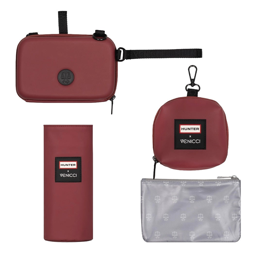 Hunter x Venicci Upline 3 Accessories - Red - utility case, dummy case, insulated bottle bag and wet bag