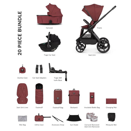 Hunter x Venicci Upline 3 Luxury Bundle - Red - included items