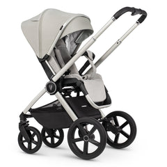 Venicci Upline Travel System 3-in-1 (Moonstone) - showing the seat unit and chassis together as the pushchair in parent-facing mode