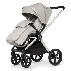 Venicci Upline Travel System 3-in-1 (Moonstone) - showing the pushchair with the included footmuff