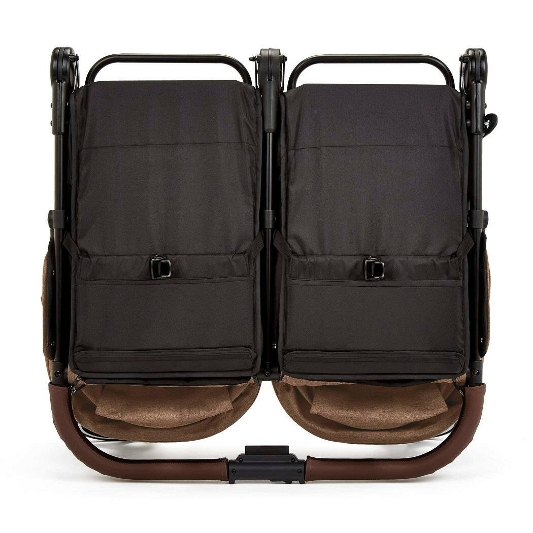 Ickle Bubba VENUS MAX Double Stroller - Black/Biscuit/Tan