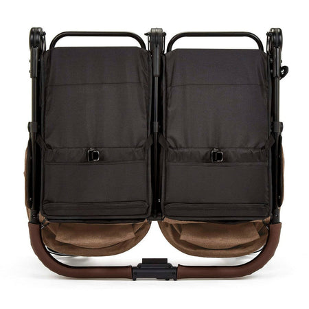 Ickle Bubba VENUS MAX Double Stroller - Black/Biscuit/Tan