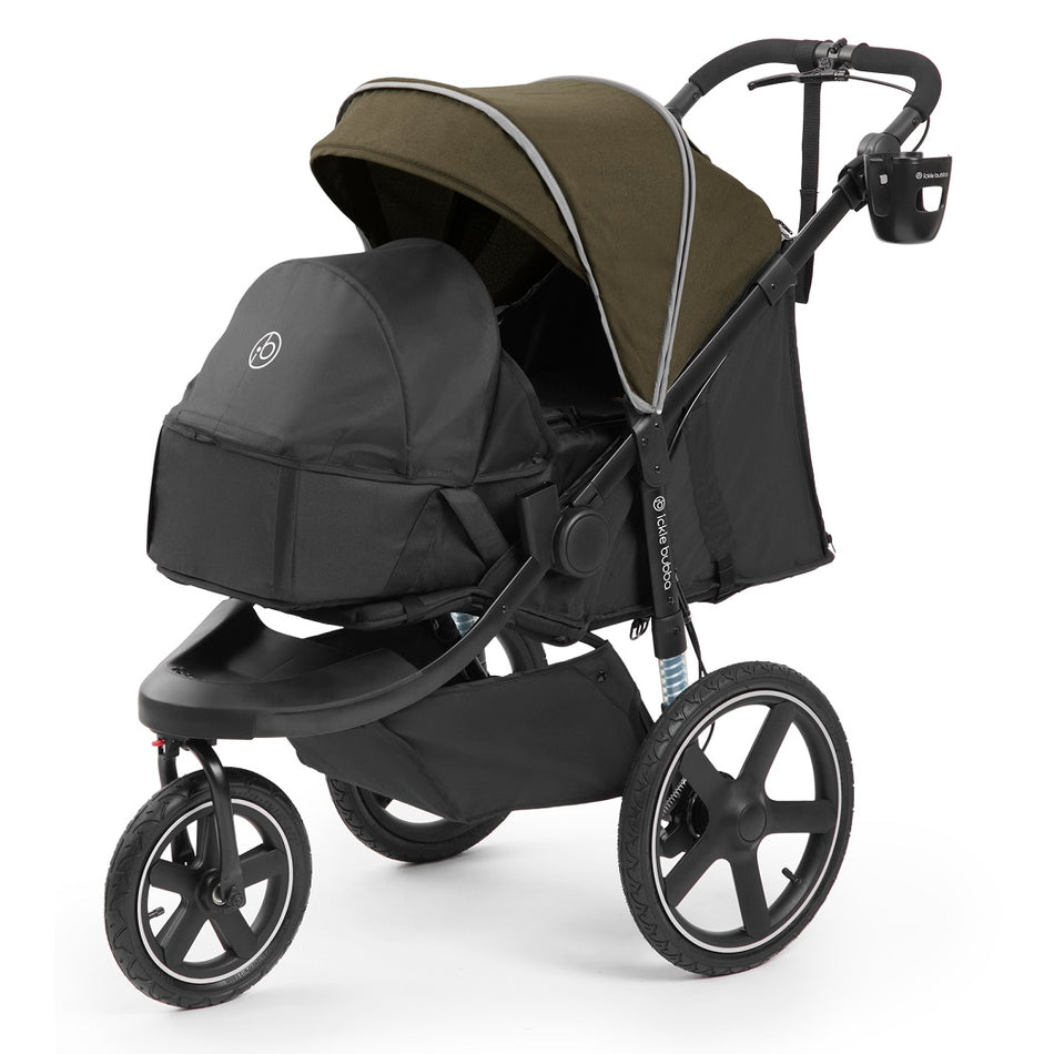 Ickle Bubba Venus Jogger Pro Prime - Woodland - with newborn cocoon