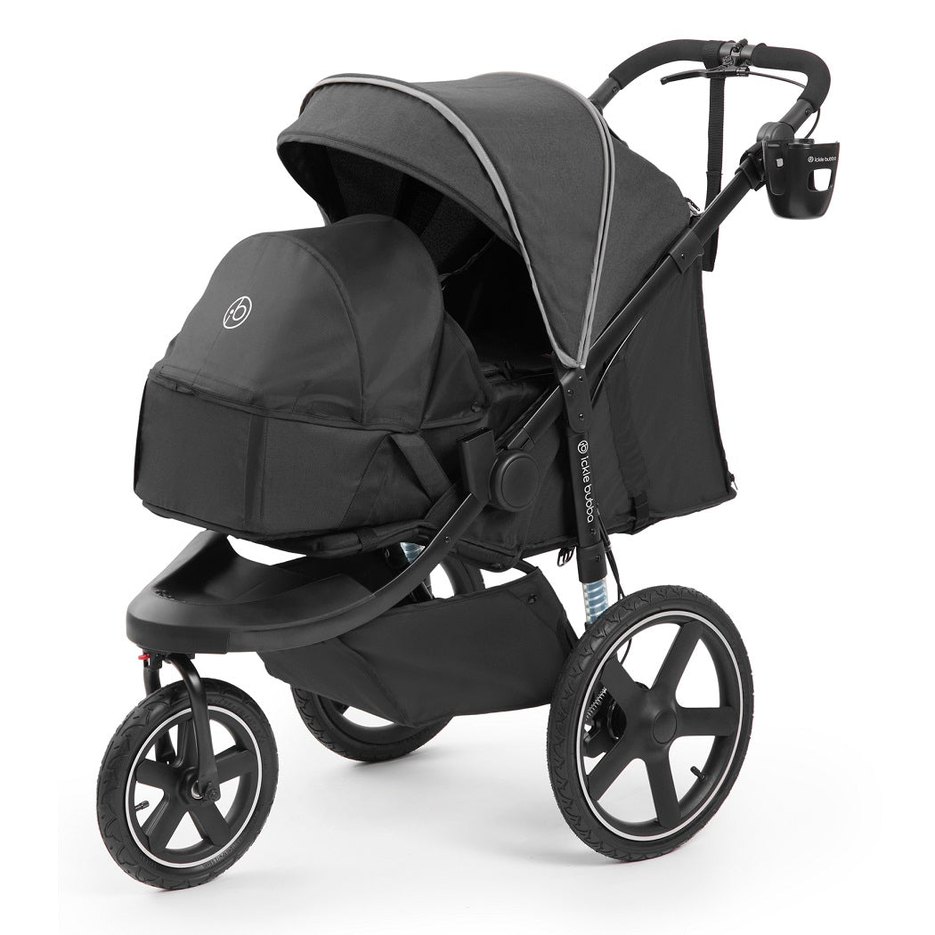 Ickle Bubba Venus Jogger Pro Prime - Charcoal Grey - with newborn cocoon