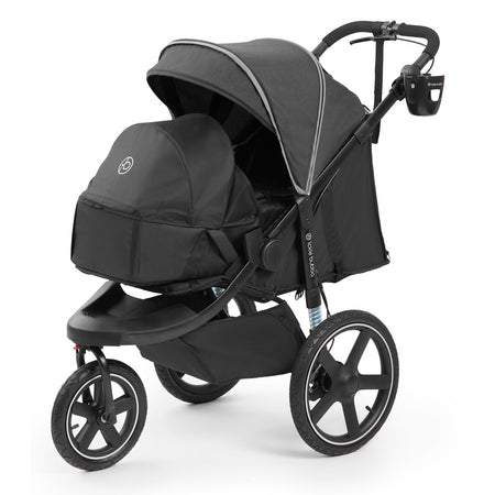 Ickle Bubba Venus Jogger Pro Prime - Charcoal Grey - with newborn cocoon