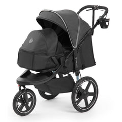 Ickle Bubba Venus Jogger Pro Prime - Charcoal Grey - with newborn cocoon