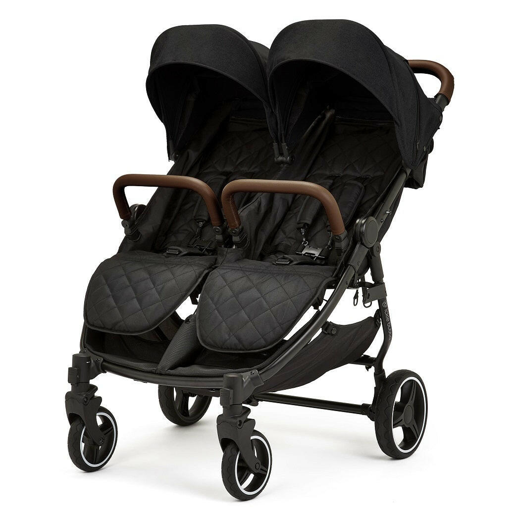 double stroller under $200 Ickle Bubba VENUS MAX Double Stroller (Black/Black/Tan)