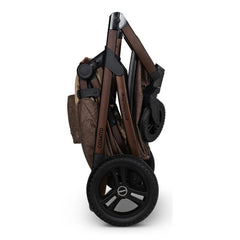 Cosatto Wow 3 Everything Bundle - Foxford Hall side view, showing the pushchair folded and free-standing