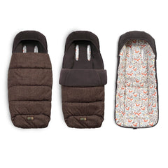Cosatto Wow 3 Everything Bundle - Foxford Hall showing the included footmuff