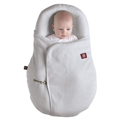 Red Castle Cocoonacover - Fleur De Coton 1.0Tog (Grey) - lifestyle image (Cocoonababy Support Nest not included, available separately)