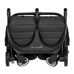 Baby Jogger City Tour 2 - Double (Pitch Black) - front view, shown here folded