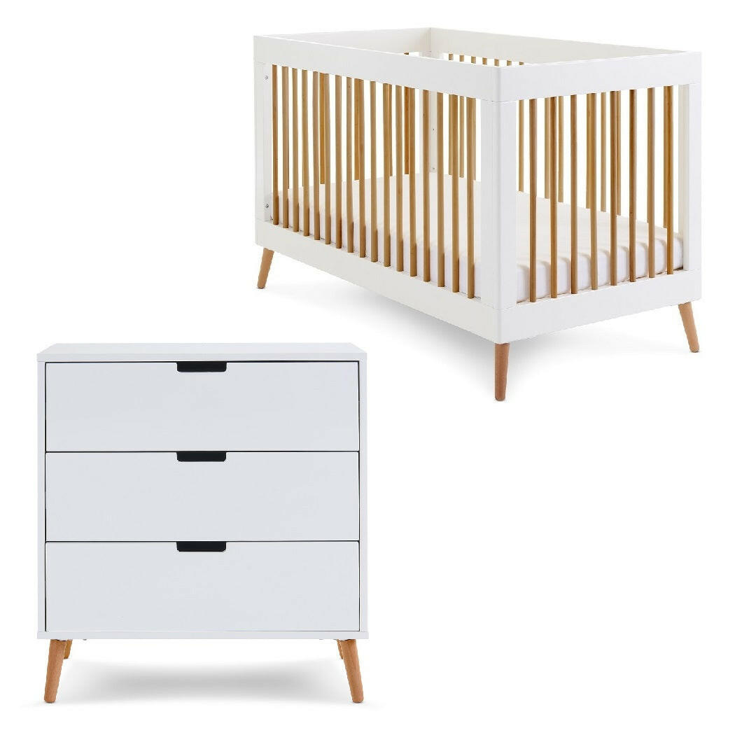 Obaby MAYA 2 Piece Room Set White with Natural