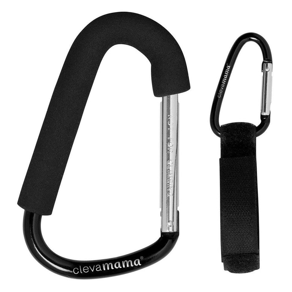 ClevaMama ClevaHooks - Pack of 2 (Extra Large & Regular) - showing the extra large and regular hooks