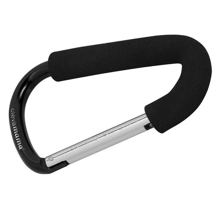 ClevaMama ClevaHooks - Pack of 2 (Extra Large & Regular) - showing the extra large hook with its soft foam grip