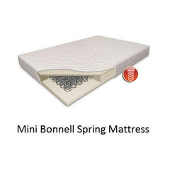 Obaby Grace Cot Bed (Classic White) with Spring Mattress - showing the included spring mattress`s construction