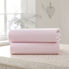 Clair De Lune Fitted Cot Bed Sheets (Pink)