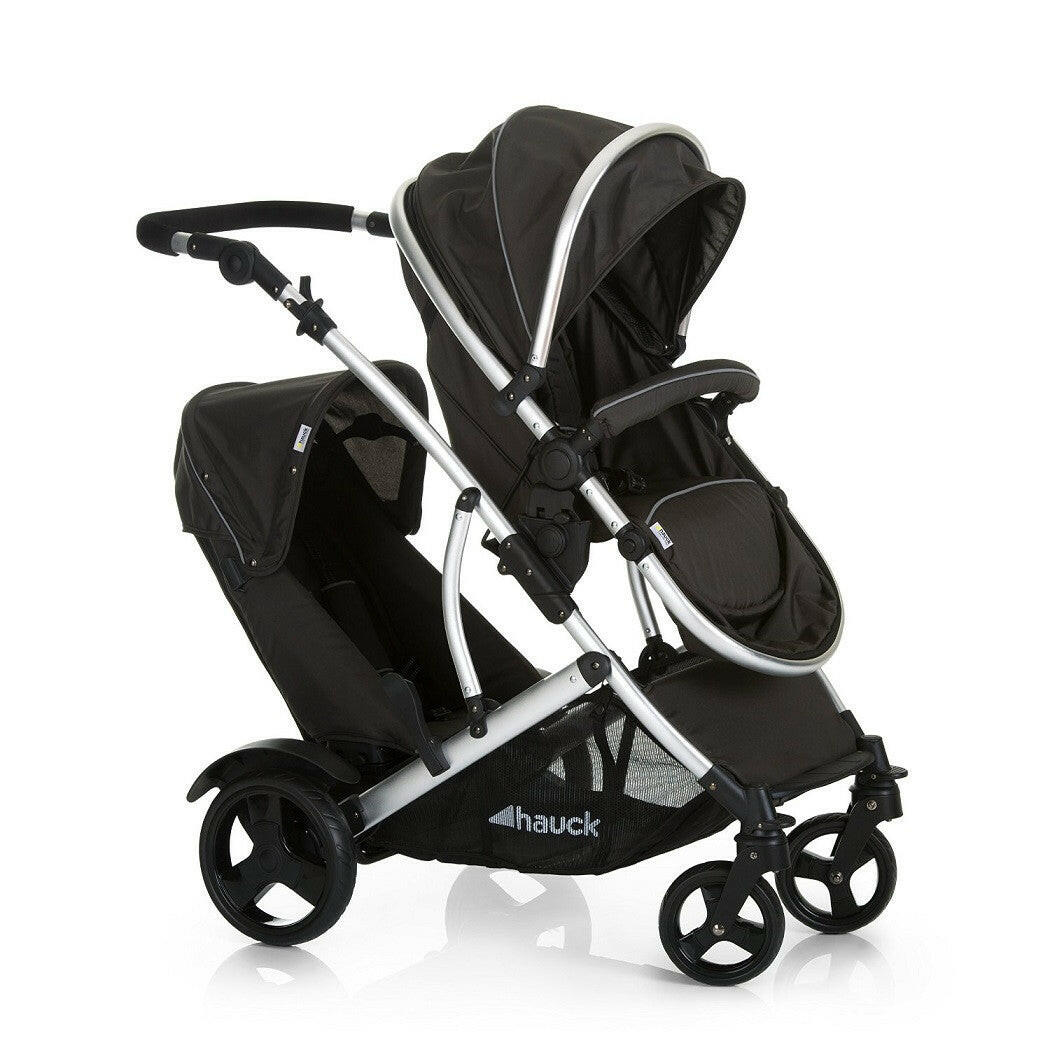 Hauck Duett 2 Double Pushchair Black Baby Toddler Babythingz