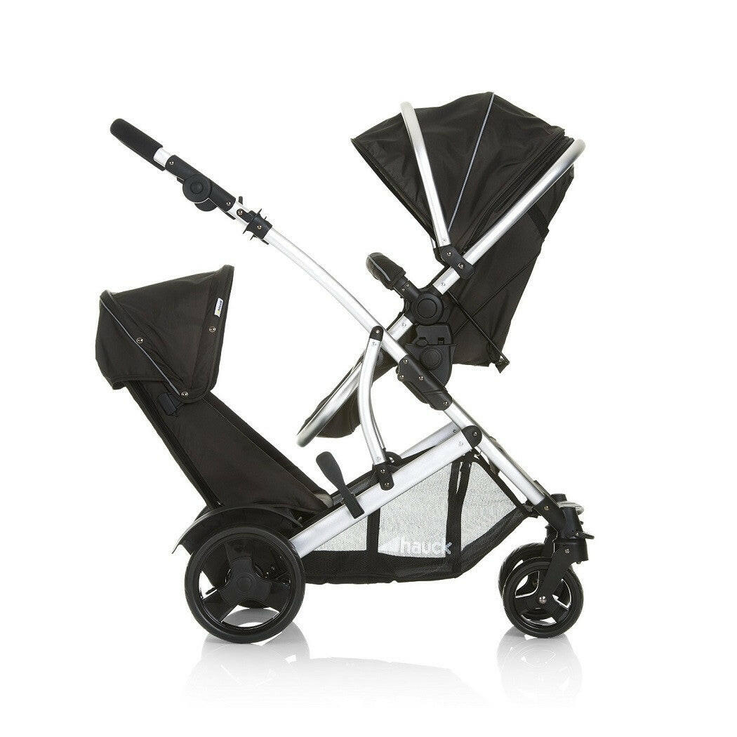Hauck Duett 2 Pushchair - Black parent facing main seat