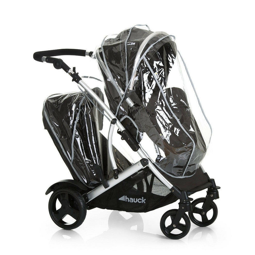 hauck double pram Hauck Duett 2 Double Pushchair Black