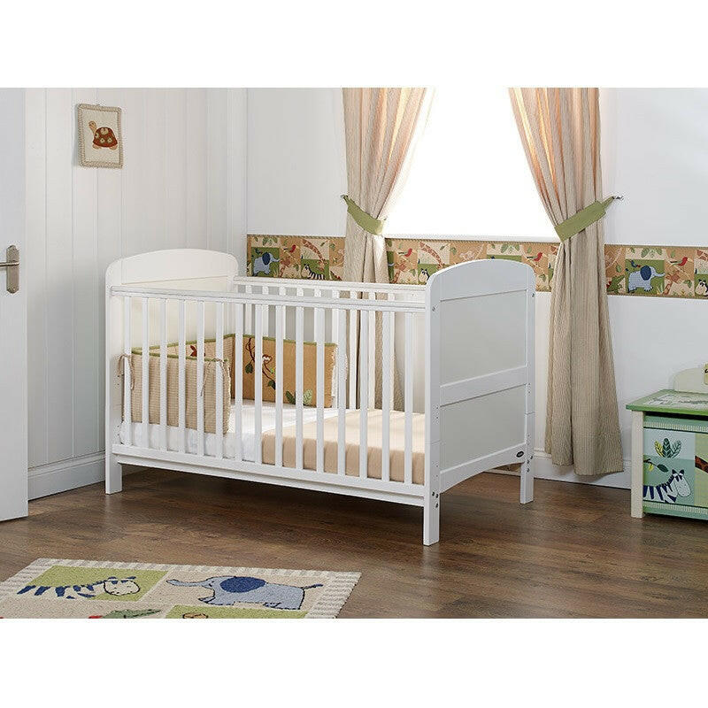 Obaby Grace Cot Bed - White - lifestyle