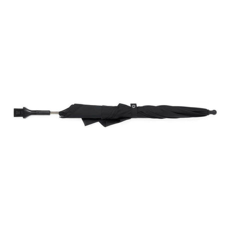 iCandy Universal Sun Parasol (Black) - side view, showing the parasol folded