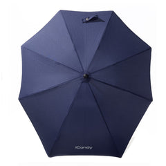 iCandy Universal Sun Parasol (Blue) - showing the parasol opened and from above