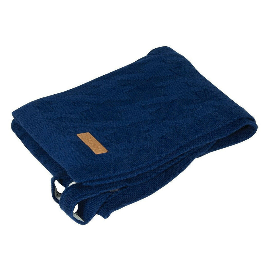 Dogtooth Blanket in Navy Blue by iCandy