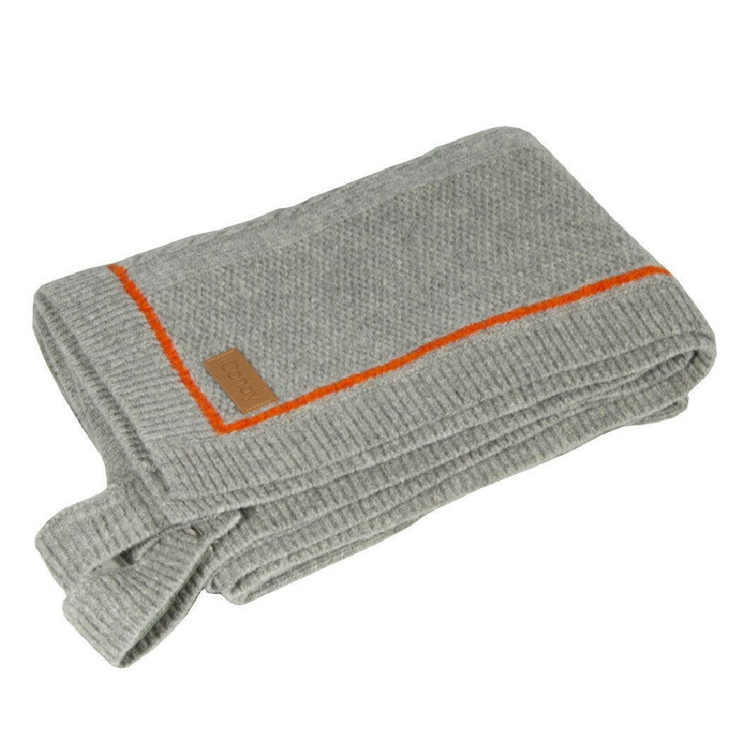 Cableknit Blanket in Grey by iCandy