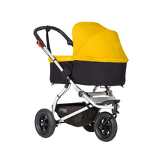 Mountain Buggy Swift & MB Mini Carrycot Plus (Gold) - quarter view shown on chassis
