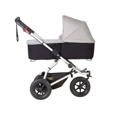 Mountain Buggy Swift & MB Mini Carrycot Plus (Silver) - side view shown on chassis
