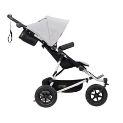 Mountain Buggy Duet v3.0 Double Stroller (Silver) - side view