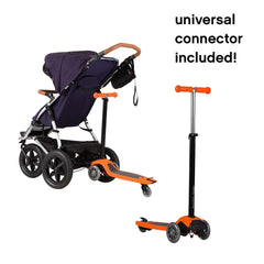Mountain Buggy Freerider Buggy Board (Orange) - shown attached to pushchair (not included)