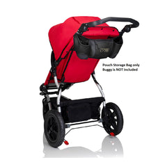 Mountain Buggy Pouch Storage Bag (Black) - shown attached to buggy (buggy is not included)