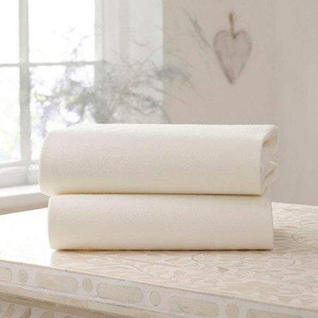 Clair De Lune Fitted Cot Bed Sheets (Ivory) - lifestyle image