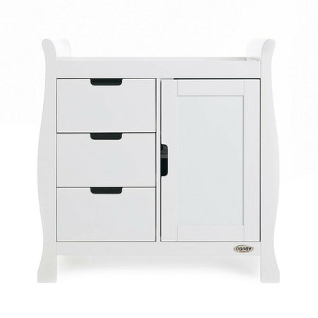 Obaby Stamford Sleigh Changing Unit (White) - front view