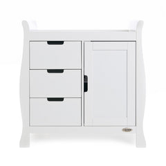Obaby Stamford Sleigh Changing Unit (White) - front view