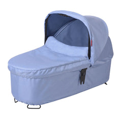 phil&teds Snug Carrycot for Dash (Blue Marl) - showing the carrycot with its matching hood and apron