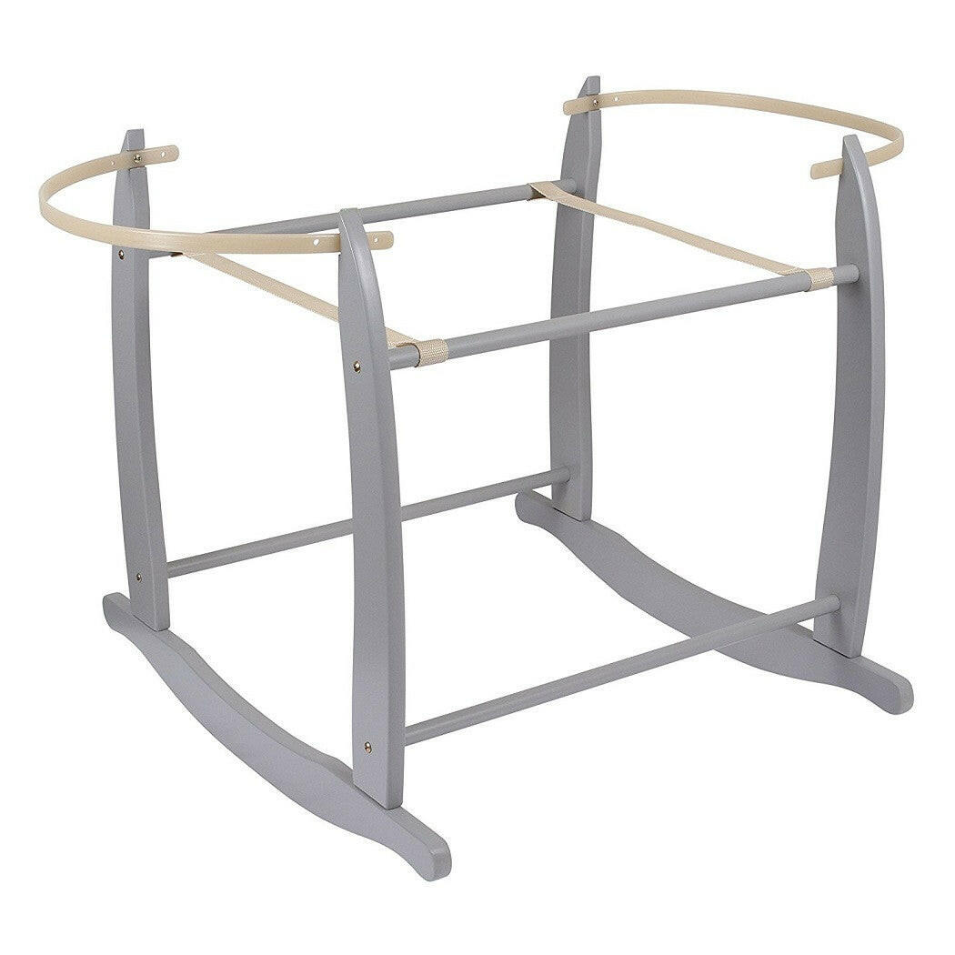 Clair de Lune Deluxe Moses Basket Rocking Stand Grey