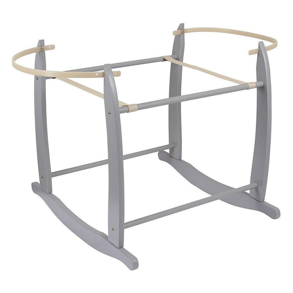 Clair de Lune Deluxe Moses Basket Rocking Stand Grey