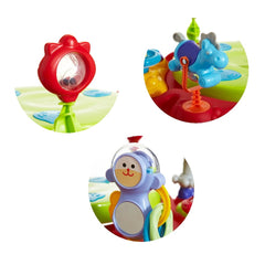 MyChild Twizzle Activity Centre (Brights) - showing three of the toys
