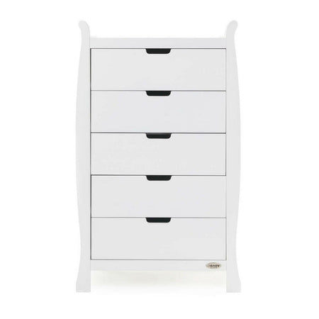 Obaby Stamford Sleigh Tall Chest of Drawers (White)