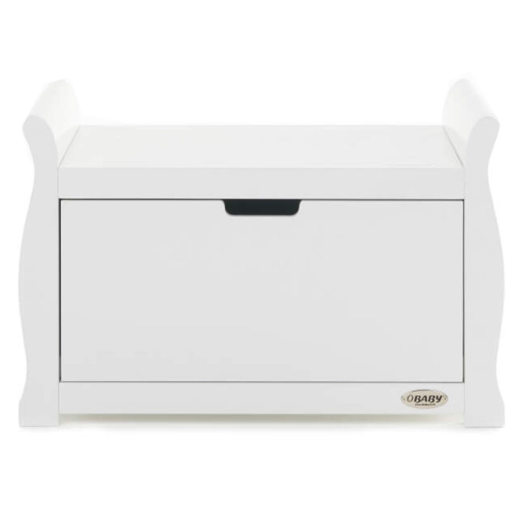 Large white wooden toy hot sale box